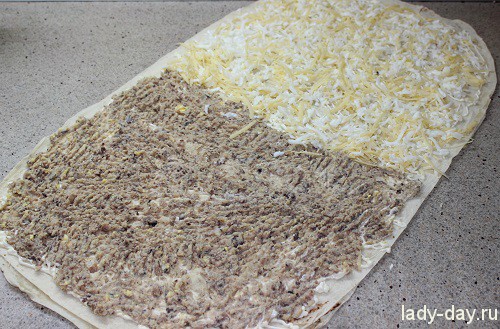 Лаваш с сардиной