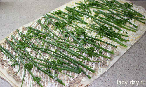 Лаваш с сардиной