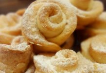 Домашнее печенье «Розочки» из творожного теста