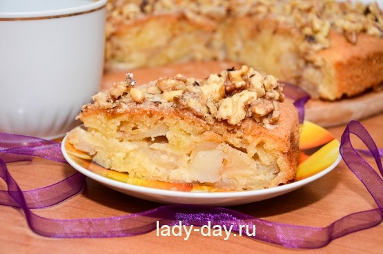 пирог  яблоками рецепт в духовке