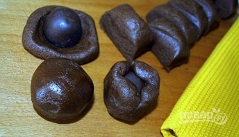 Печенье с карамелью в шоколаде - фото шаг 6
