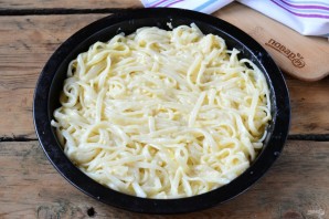 Пирог из спагетти под сыром - фото шаг 6