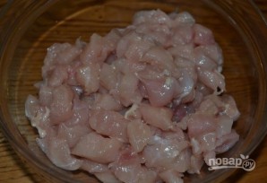 "Мраморный рулет" (мясная нарезка из курицы)
