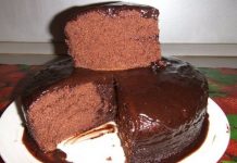 Шоколадное Кухэ в мультиварке к чаю