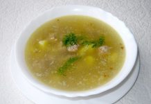 Суп с фрикадельками и гречкой