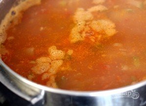 Мексиканский суп с фасолью - фото шаг 12