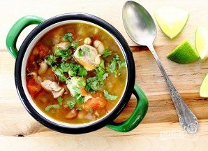 Мексиканский суп с фасолью - фото шаг 14