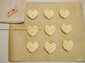 Печенье в форме сердечек - фото шаг 8