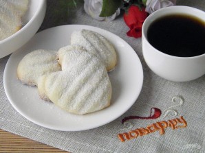 Печенье в форме сердечек - фото шаг 9