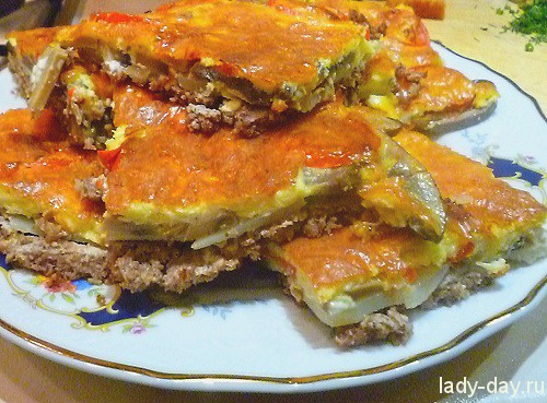 Картофельная запеканка с грибами