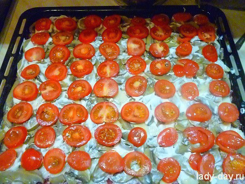 Картофельная запеканка с грибами