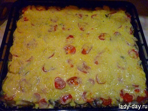 Картофельная запеканка с грибами