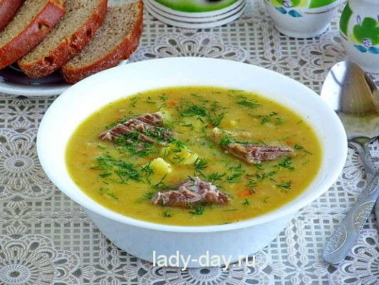 Гороховый суп рецепт классический с фото пошагово