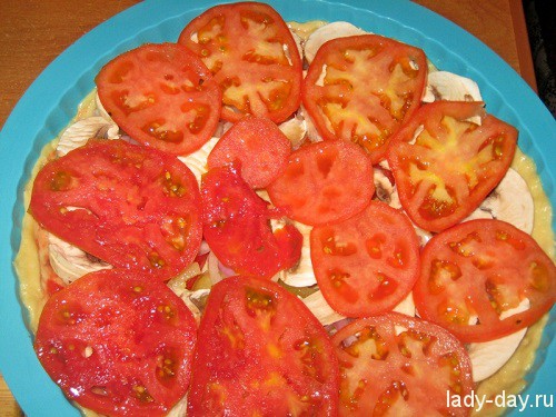 Пицца с шампиньонами