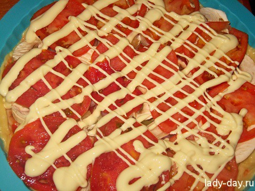 Пицца с шампиньонами