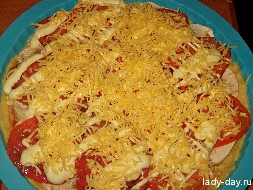 Пицца с шампиньонами