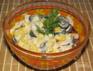 Салат из консервированных шампиньонов - фото шаг 5