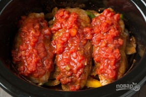 Тушеная курица с овощами в мультиварке - фото шаг 5