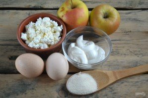 Творожно-яблочная запеканка - фото шаг 1