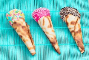 Вафельный рожок без вафельницы - фото шаг 5