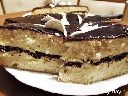 Торт с шоколадом рецепт с фото