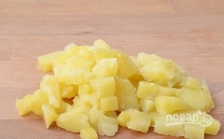 Салат с маринованными опятами и ветчиной - фото шаг 1