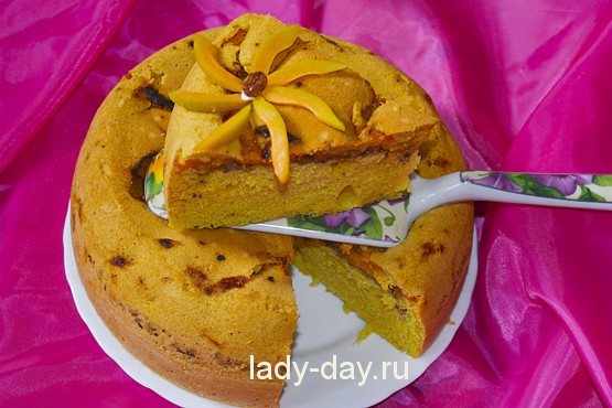 Пирог с абрикосами рецепт с фото в мультиварке
