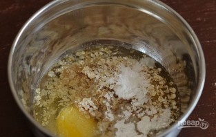 Овсяный пирог с фруктами - фото шаг 1