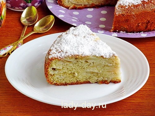 Шарлотка с яблоками, рецепт с фото 