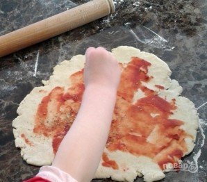Булочки-рулеты с сырной начинкой - фото шаг 3