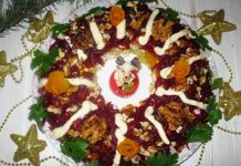 Салат Новогодний венок