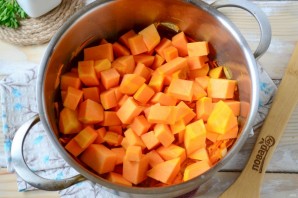 Тыквенно-морковный суп 