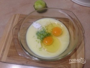 Лаймовые пончики на сгущенном молоке - фото шаг 3