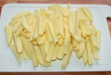 Картофель фри с яичным белком без масла