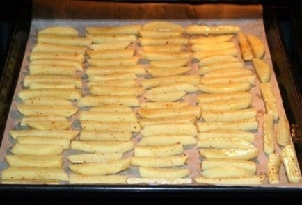 Картофель фри с яичным белком без масла