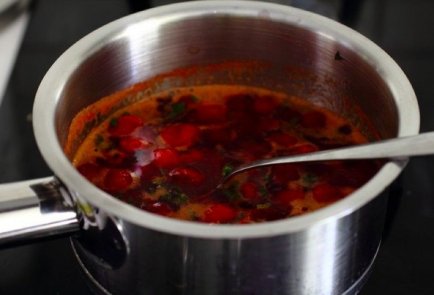 Вишнево-апельсиновый соус с мятой