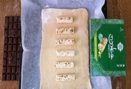 Косичка с шоколадом к чаю