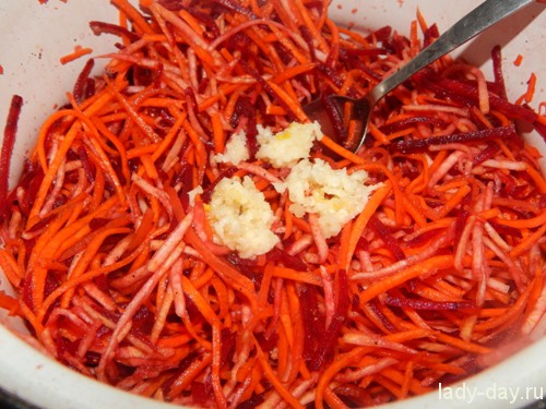 Морковь и свекла по корейски