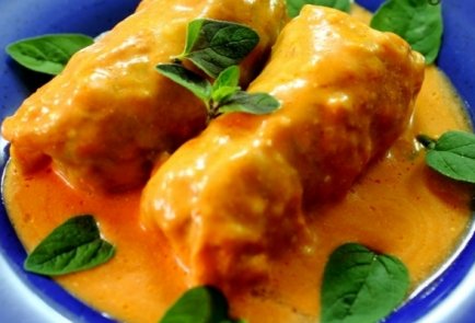 Свиные голубцы со сливками