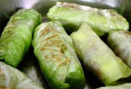 Свиные голубцы со сливками