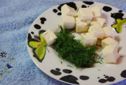 Овощной суп-пюре с креветками и сыром