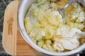 Картофельные палочки с сыром и беконом - фото шаг 2