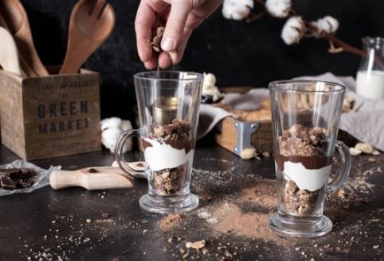 Шоколадное парфе с ореховым муссом