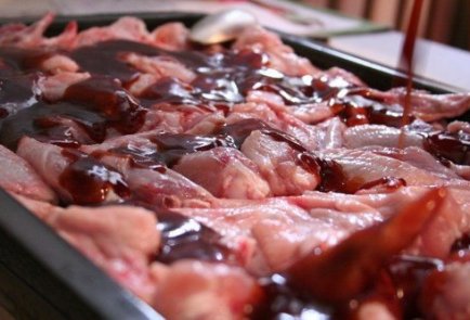 Куриные крылья в пикантном кисло-сладком соусе