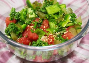 Арбузная сальса - фото шаг 3