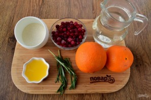 Безалкогольный клюквенный пунш - фото шаг 1