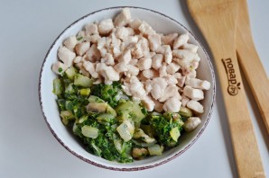 Быстрый куриный пирог со шпинатом и грибами - фото шаг 5