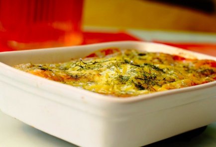 Хлебный укропно-сырный пирог