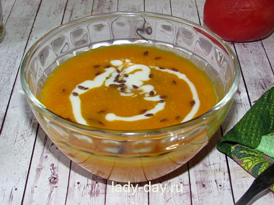 Суп-пюре из тыквы