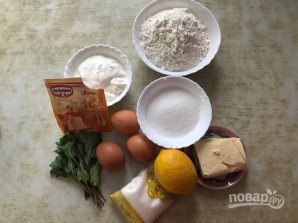 Лимонно-мятные маффины на сметане - фото шаг 1